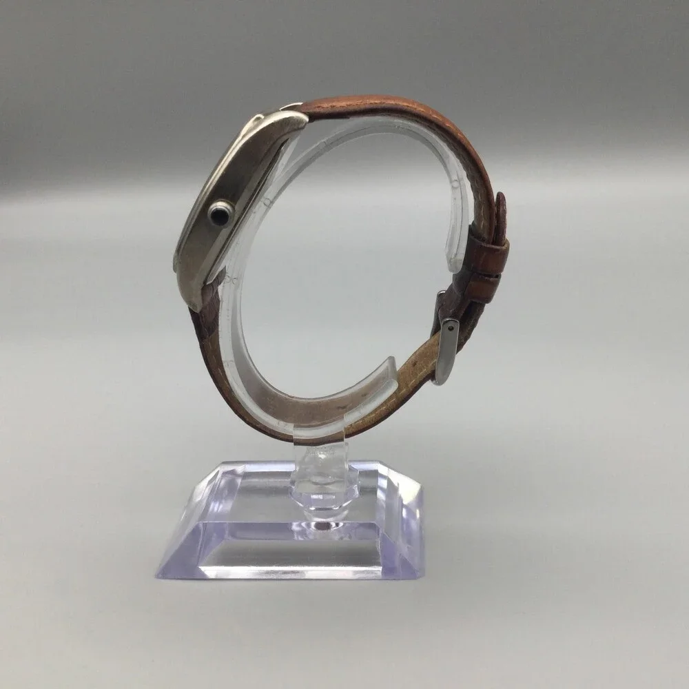 Activa Swiss Womens Watch 33mm MOP Dial Brown Leather Band 30M New Battery